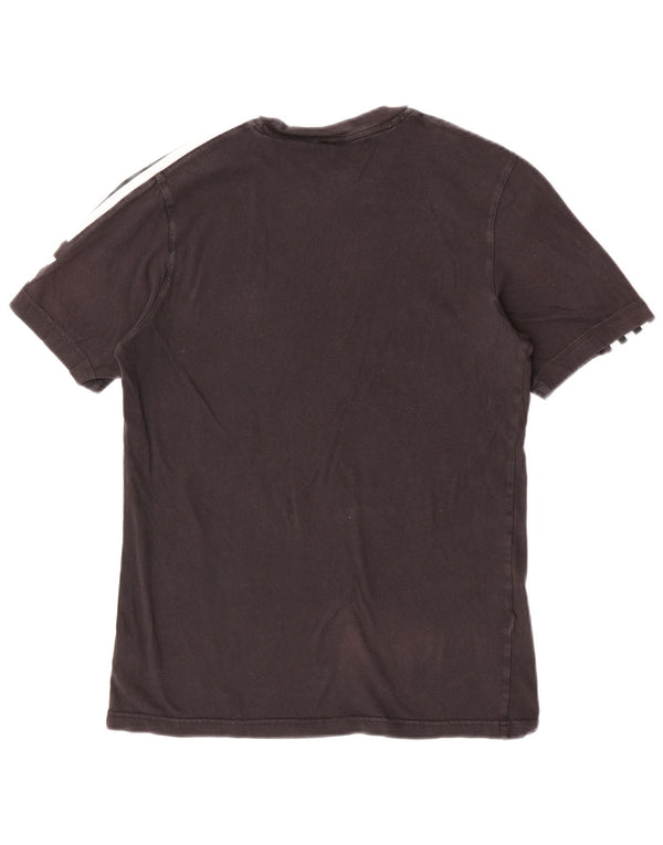 Adidas Hombre Camiseta Manga Corta Top XS Negro Algodón Deportes