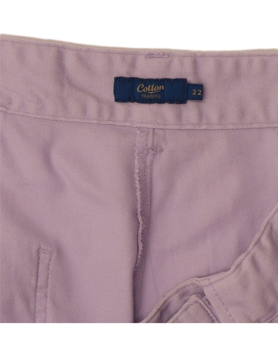 COTTON TRADERS Pantalones chinos rectos para mujer UK 22 3XL W40 L30 Púrpura