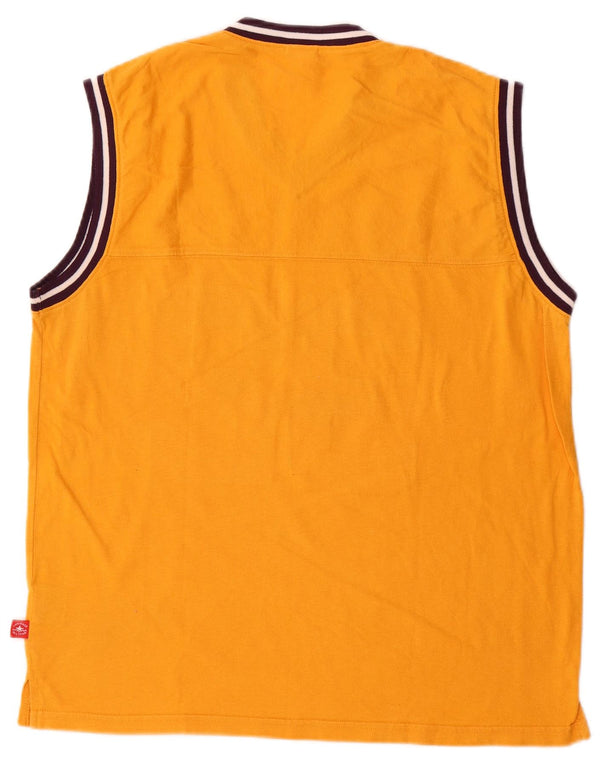 Converse Hombre Graphic Vest Top Algodón Amarillo Medio