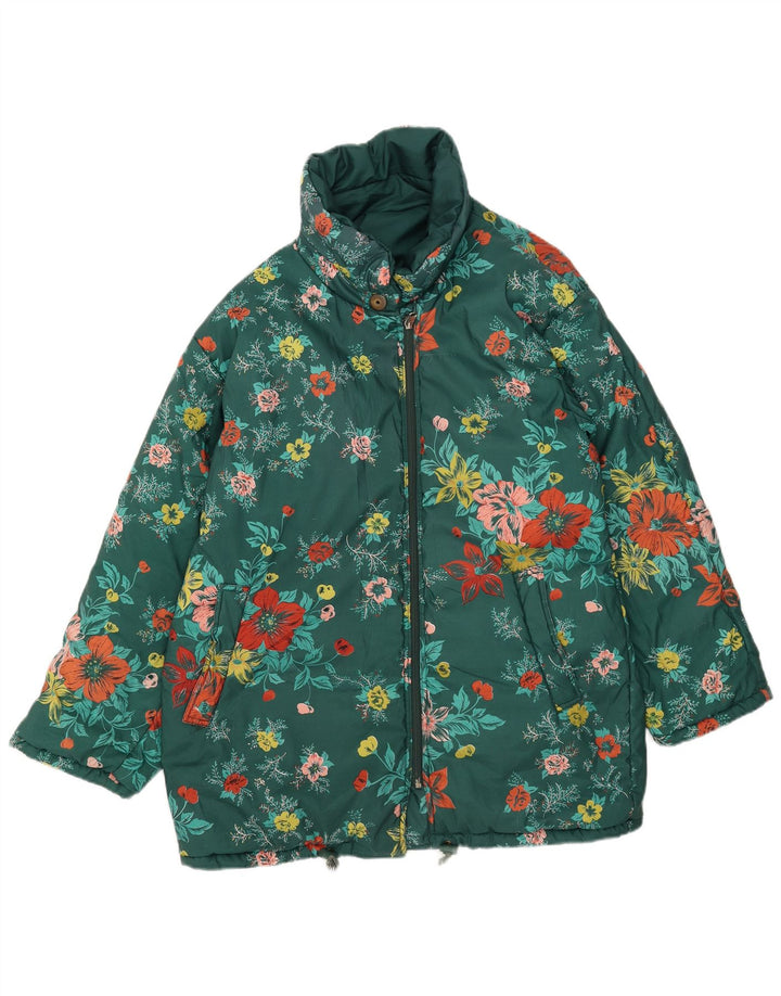 Stratos Chaqueta de esquí reversible para mujer EU 44 XL Poliéster floral verde