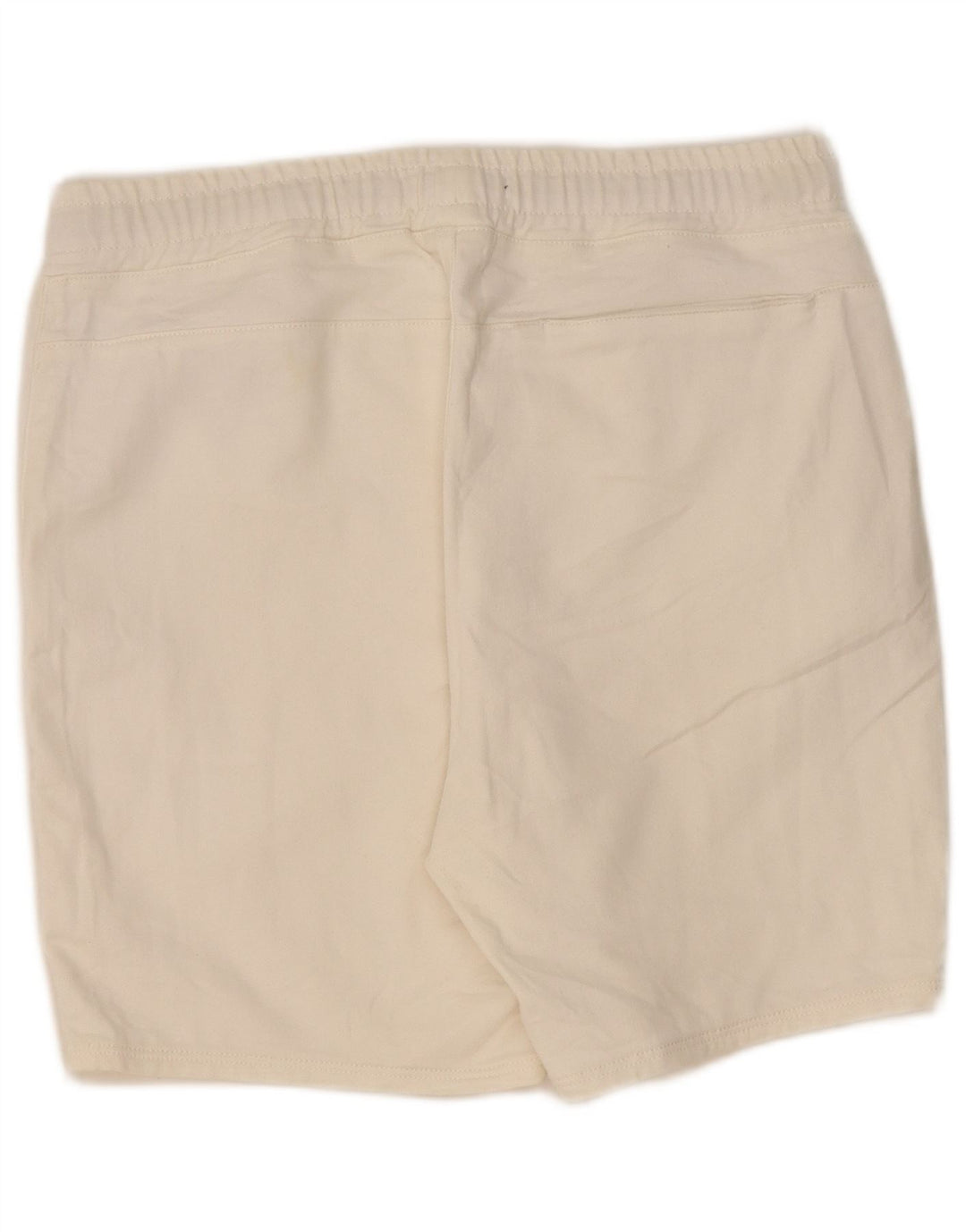Zara Hombre Pantalones Cortos Deportivos Grande Algodón Blanco Roto