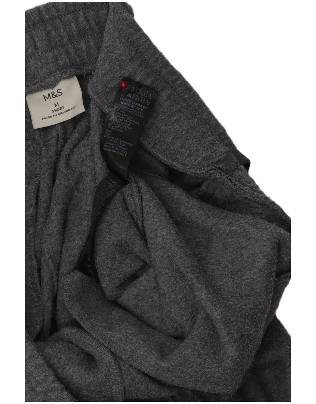 Marks & Spencer - Pantalones de chándal para mujer, forro polar, talla 40, color gris medio