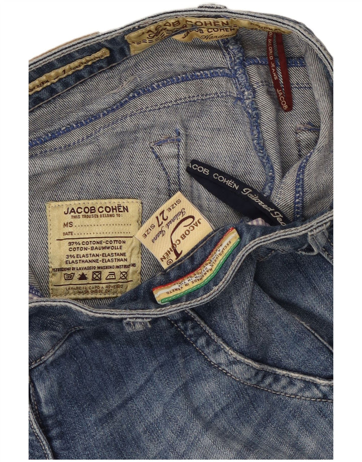 Vaqueros rectos para mujer Jacob Cohen W27 L28 Algodón azul