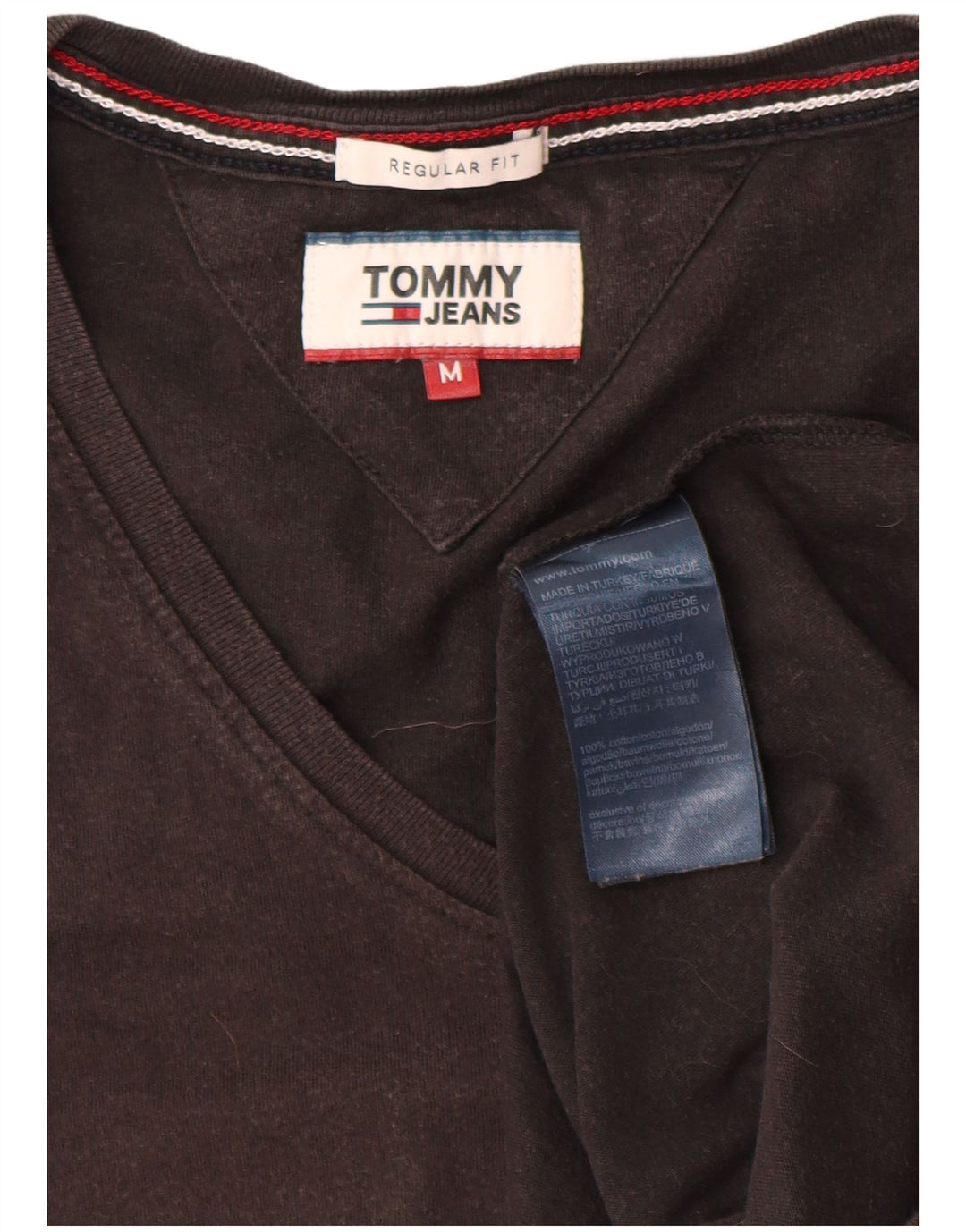 Camiseta Tommy Hilfiger Hombre Top Medium Negro Algodón