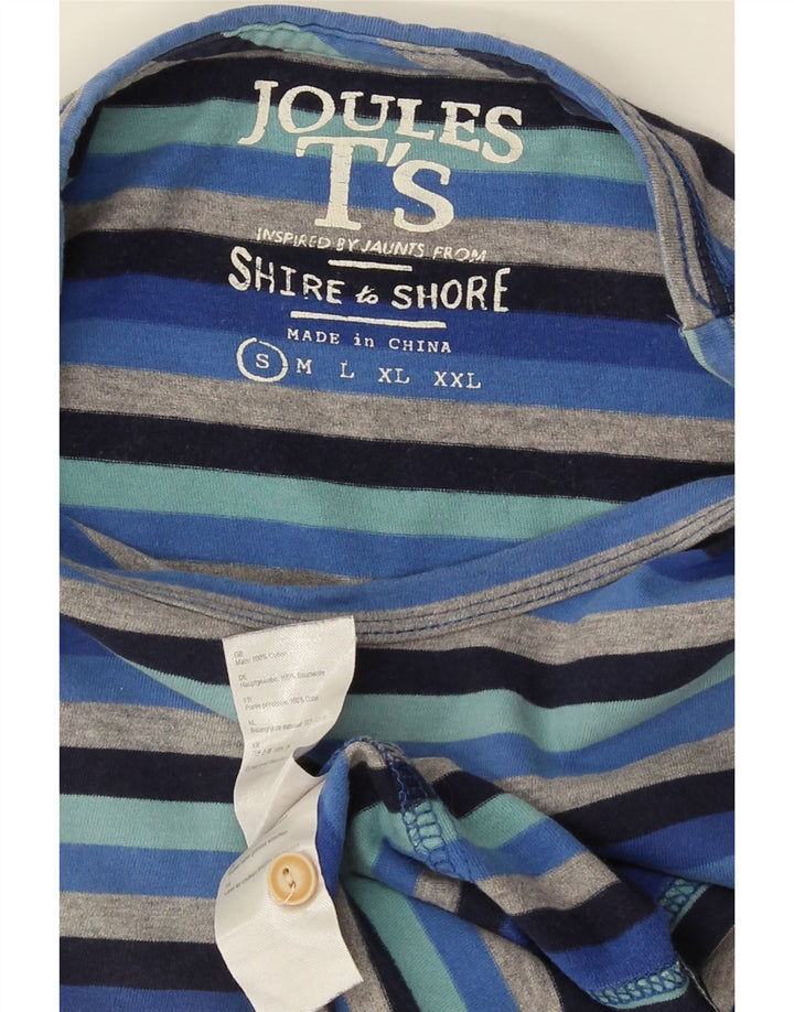 Camiseta Joules Hombre Top Small Azul Rayas Algodón