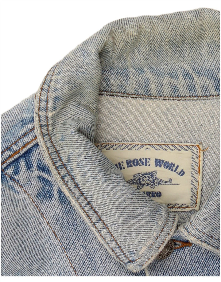 CHARRO Chaqueta vaquera extragrande para mujer UK 10 Small Blue Cotton