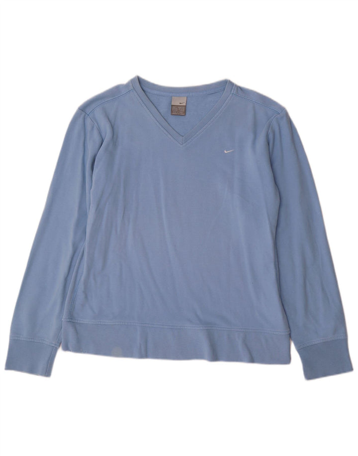 Nike Mujer Sudadera Jumper UK 14/16 Grande Azul