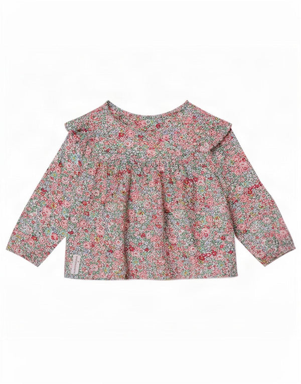 Joules Camiseta Bebé Niña Manga Larga 12-18 Meses Viscosa Floral Multicolor