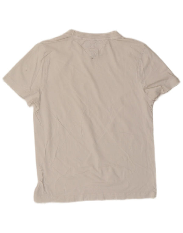TOMMY HILFIGER Camiseta para mujer Top UK 10 Small White Cotton