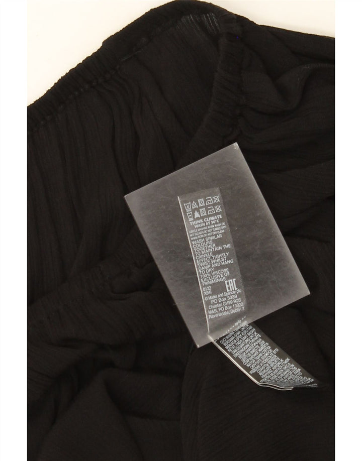 Marks & Spencer Vestido recto para mujer UK 44 Grande Viscosa negra