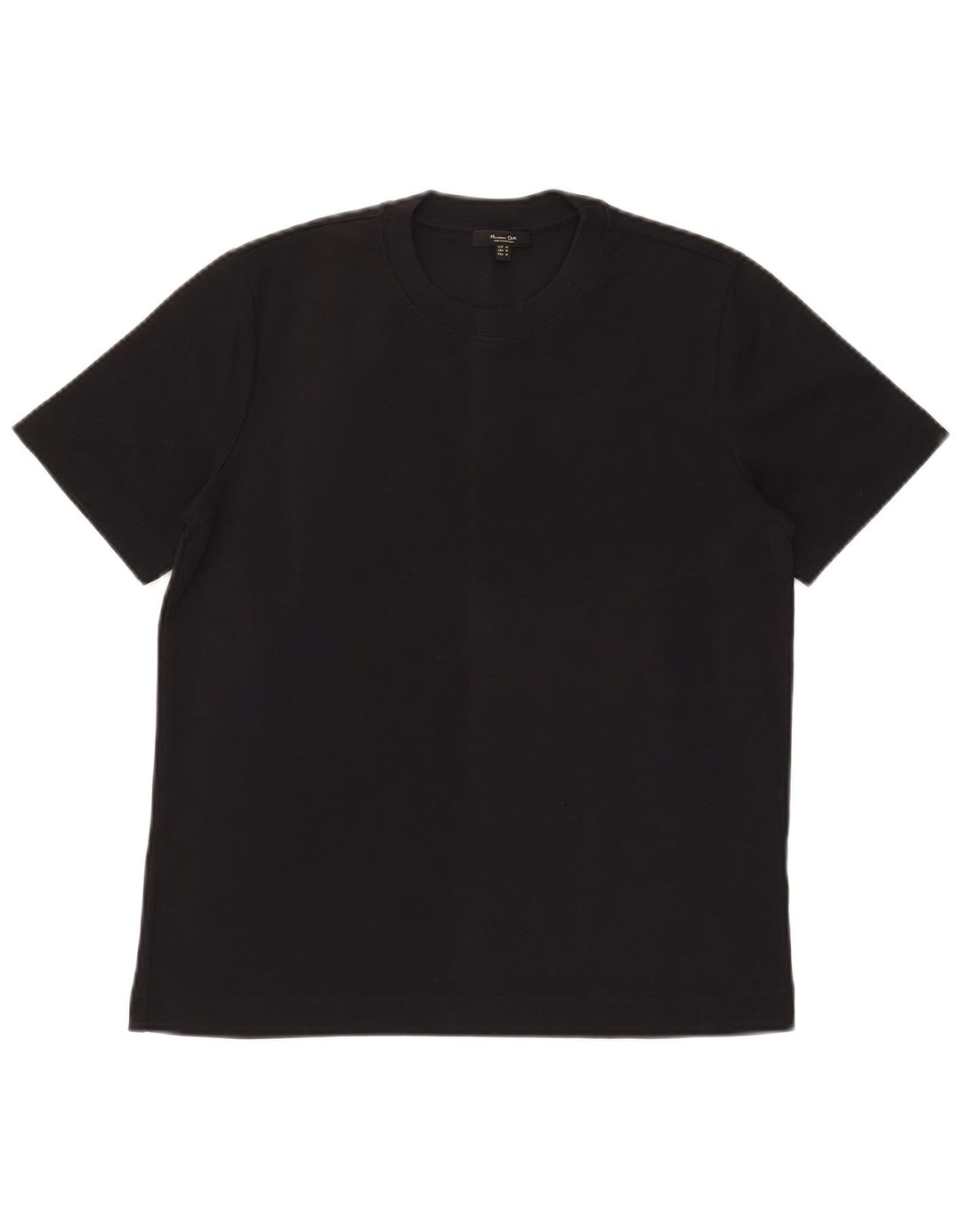 MASSIMO DUTTI Camiseta Hombre Top Medium Negro