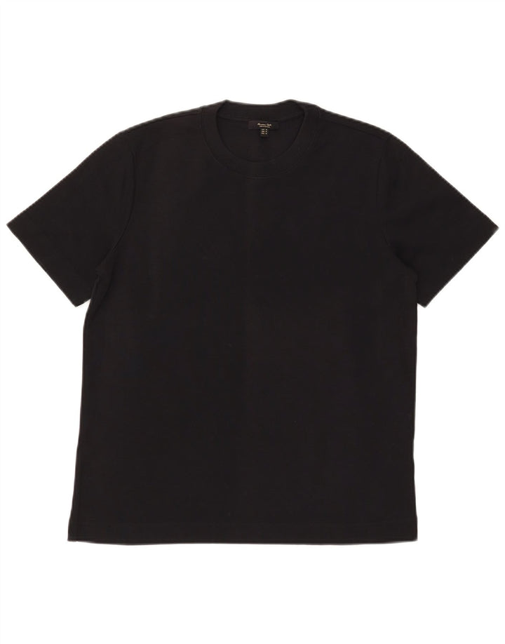 MASSIMO DUTTI Camiseta Hombre Top Medium Negro