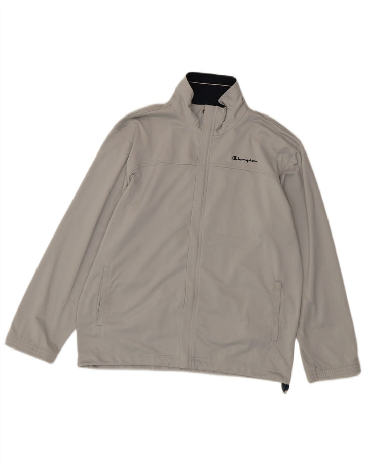 Champion Chaqueta De Chándal Para Hombre Pequeña Poliéster Gris
