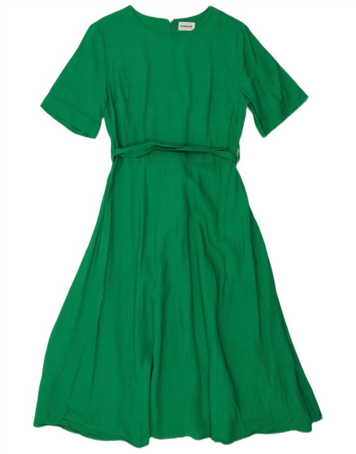 Vestido largo Parosh para mujer UK 40 Small Viscosa verde