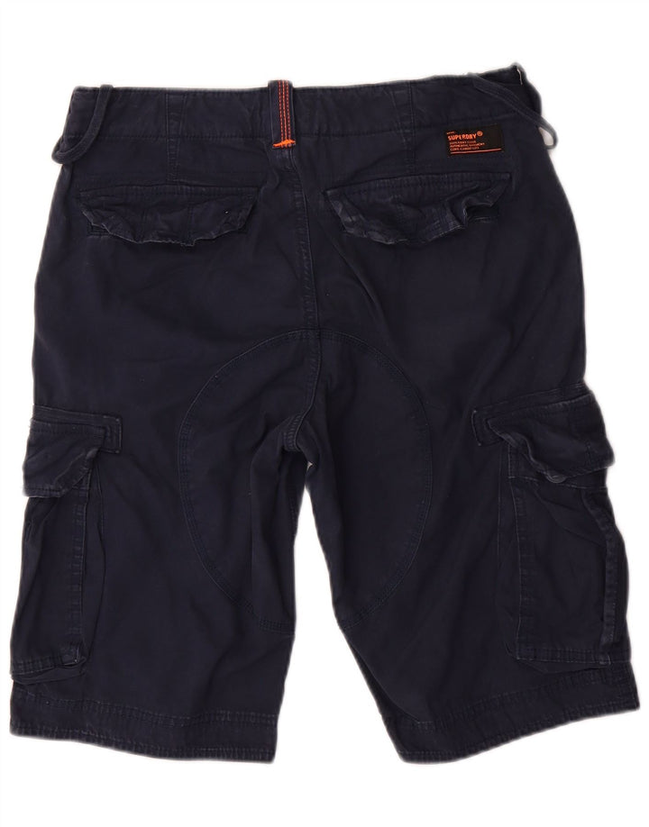 Superdry Shorts cargo ajustados para hombre W30 Algodón azul marino mediano