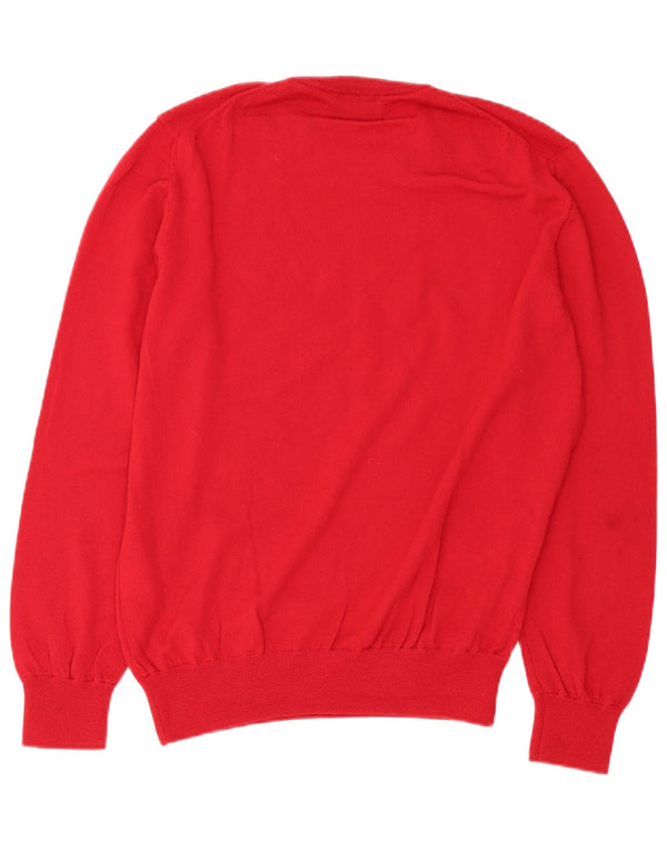 Refrigiwear Jersey de cuello redondo para hombre XL Lana roja