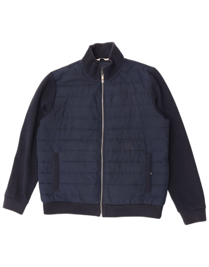 Marks & Spencer Chaqueta acolchada para hombre UK 42 XL Poliéster azul marino