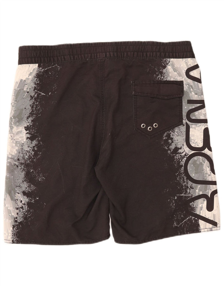 ARENA Hombre Bañador con estampado gráfico Poliéster color block mediano negro