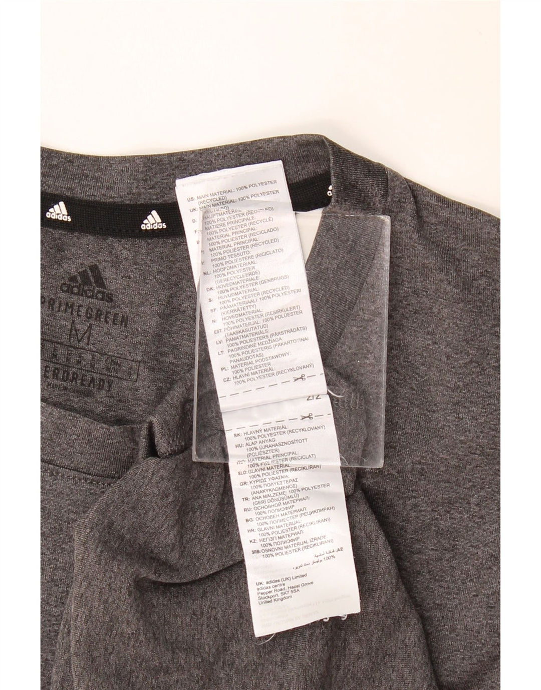 ADIDAS Camiseta gráfica Aeroready para hombre Top Poliéster gris medio