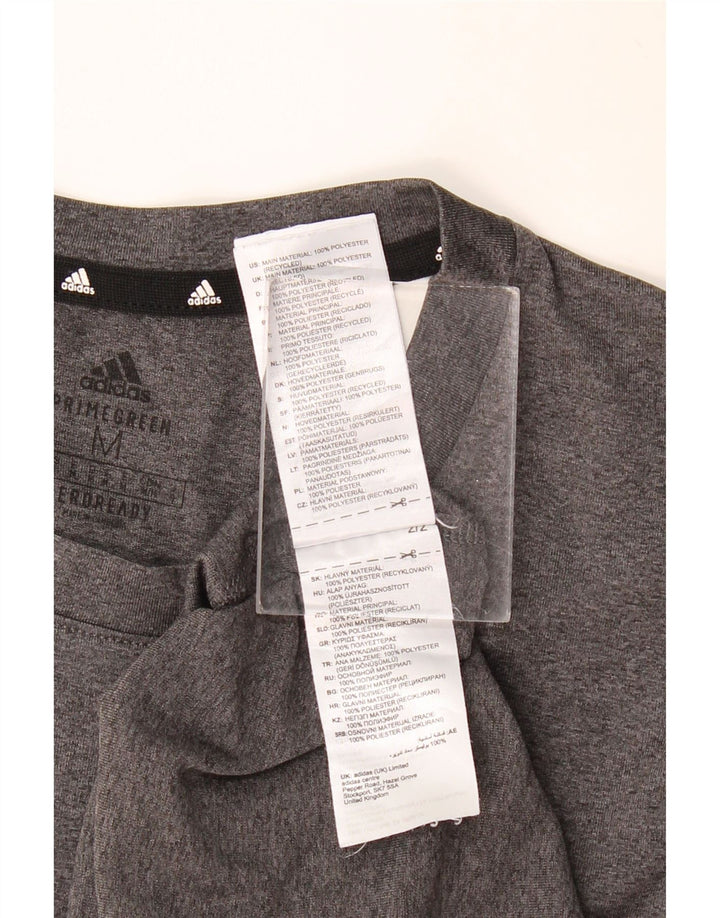 ADIDAS Camiseta gráfica Aeroready para hombre Top Poliéster gris medio