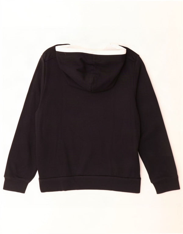 Lotto Jersey con capucha gráfica para mujer UK 44 Mediano Negro Colorblock Algodón