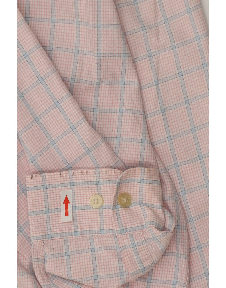 Camisa Orvis Hombre 2XL Algodón Cuadros Rosa