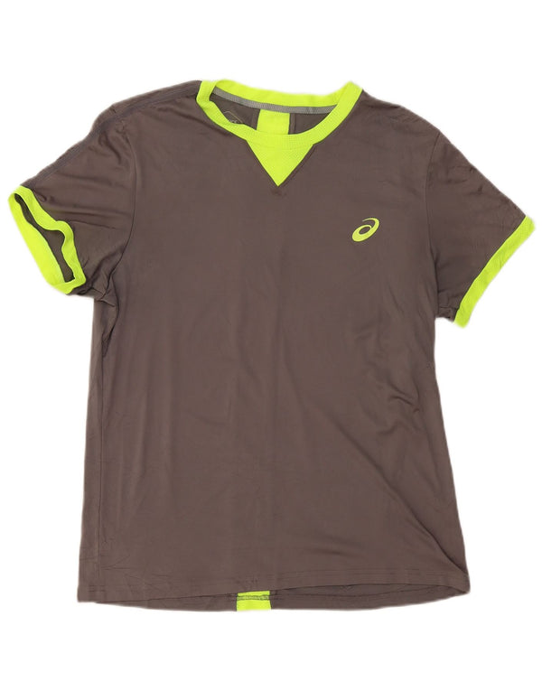 Camiseta Asics Hombre Top Medium Grey Colourblock