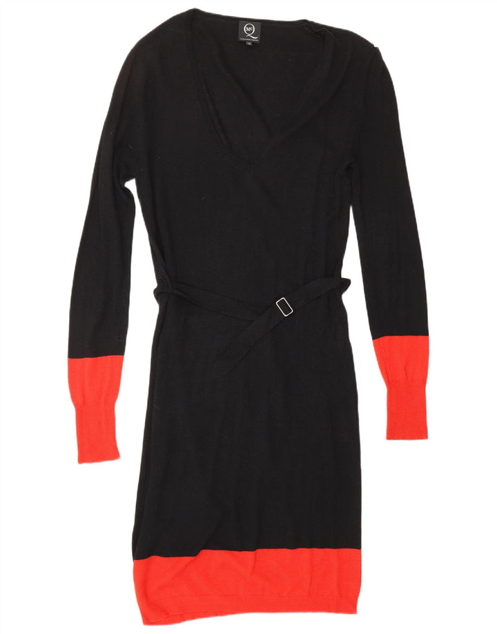 ALEXANDER MCQUEEN Vestido tipo jersey para mujer IT 42 Diseñador de viscosa negro mediano