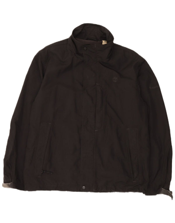 Timberland Chaqueta cortavientos para hombre UK 38 Medium Black Nylon