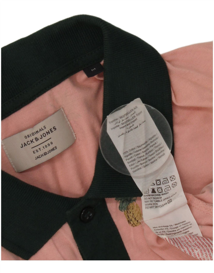 Polo Jack & Jones Hombre De Algodón Floral Rosa Medio