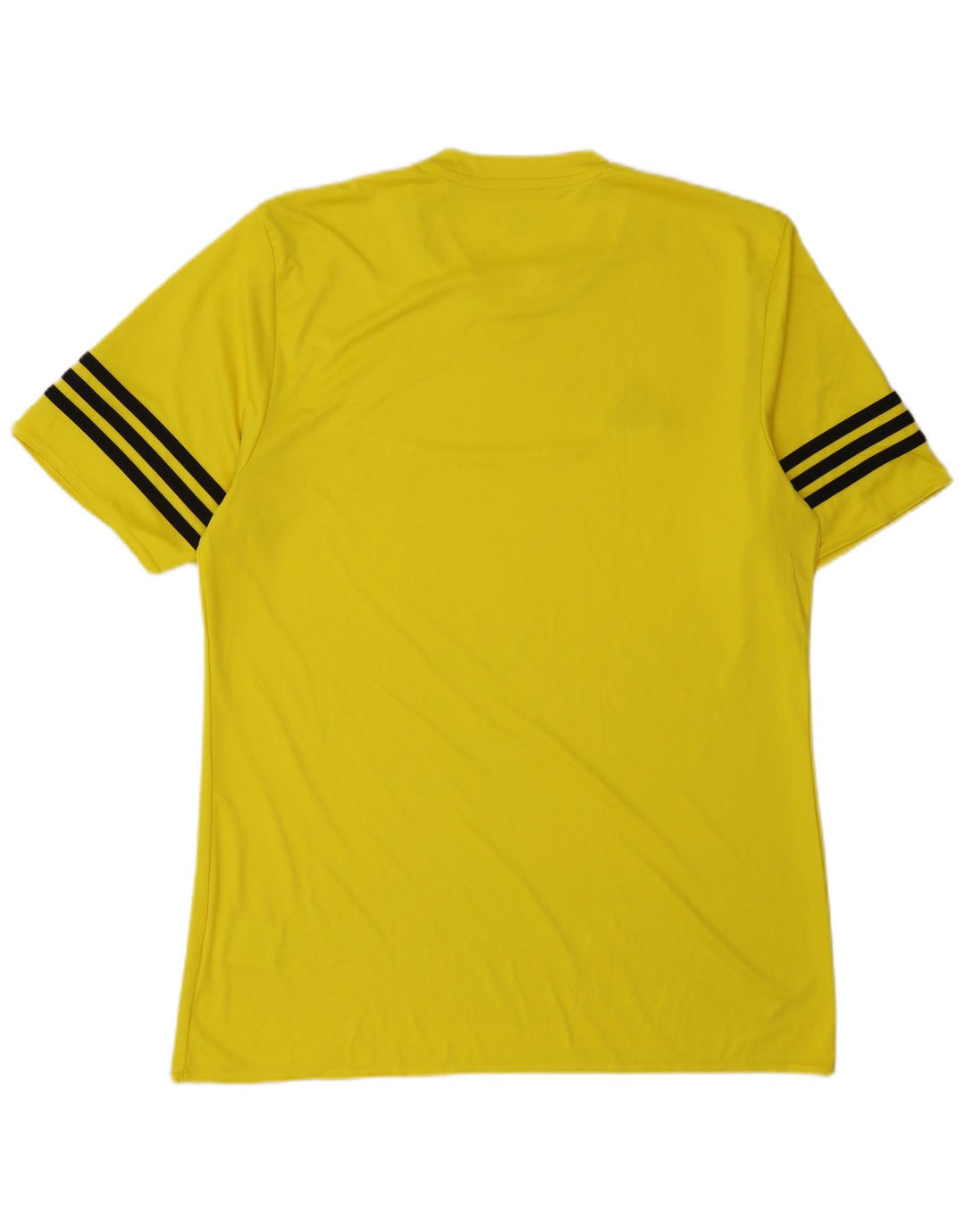 ADIDAS Camiseta Climalite para hombre Top poliéster amarillo grande