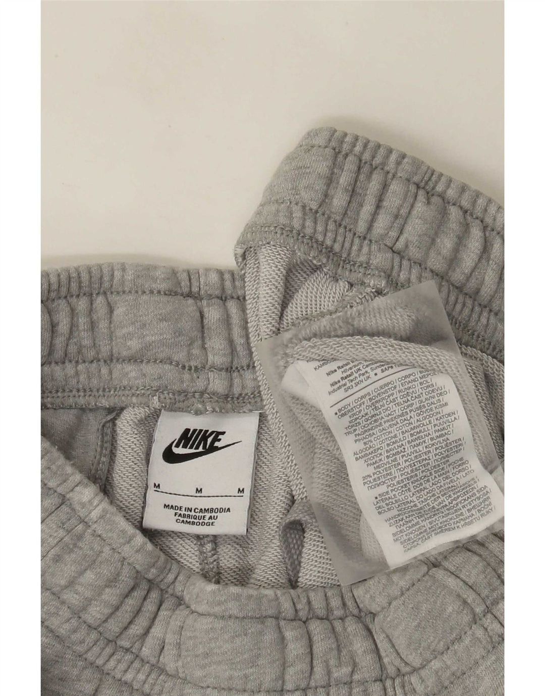 Pantalón De Chándal Nike Hombre Joggers De Algodón Moteado Gris Medio