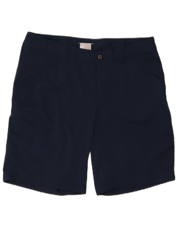 Columbia Pantalones cortos cargo Omni-Shade para hombre W38 XL Nylon azul marino