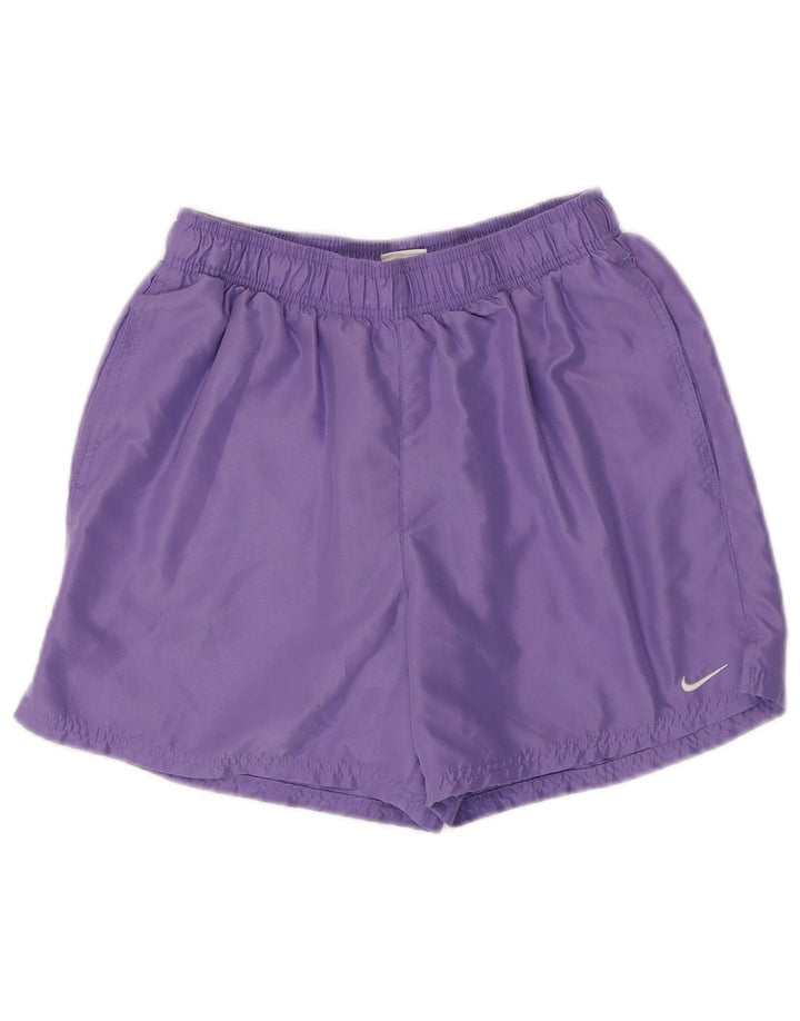 Pantalones cortos deportivos Nike para mujer UK 44 Poliéster morado mediano