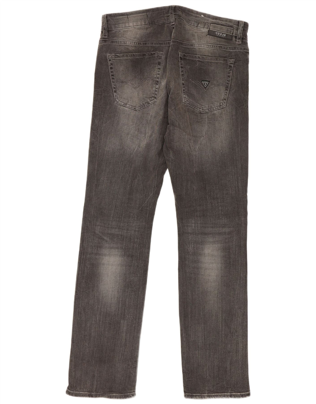 Guess Mens Angels Slim Jeans W30 L32 Algodón Gris