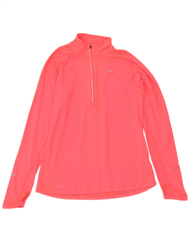 Nike Dri Fit - Chándal con cremallera y cuello para mujer, talla M, color rosa