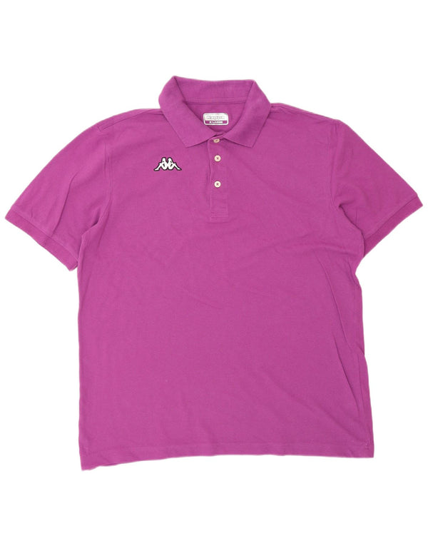 KAPPA Polo Hombre XL Algodón Morado