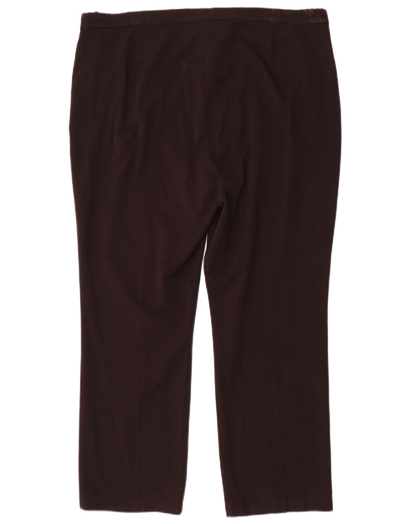 Marks & Spencer Pantalones Casuales Rectos para Mujer UK 18 XL W40 L30 Negro