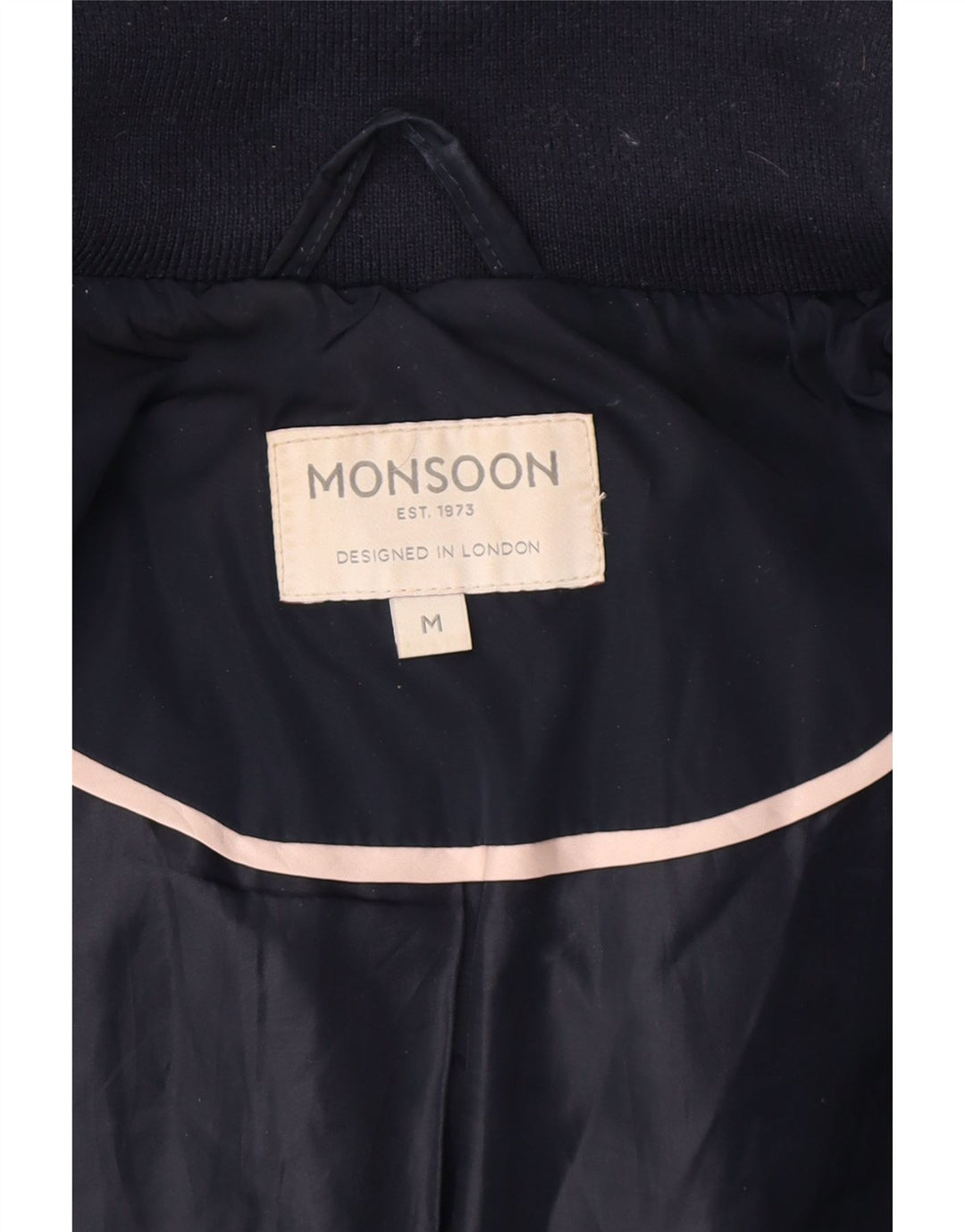 Monsoon Chaqueta Acolchada Extragrande con Capucha para Mujer UK 44 Azul Marino Mediano