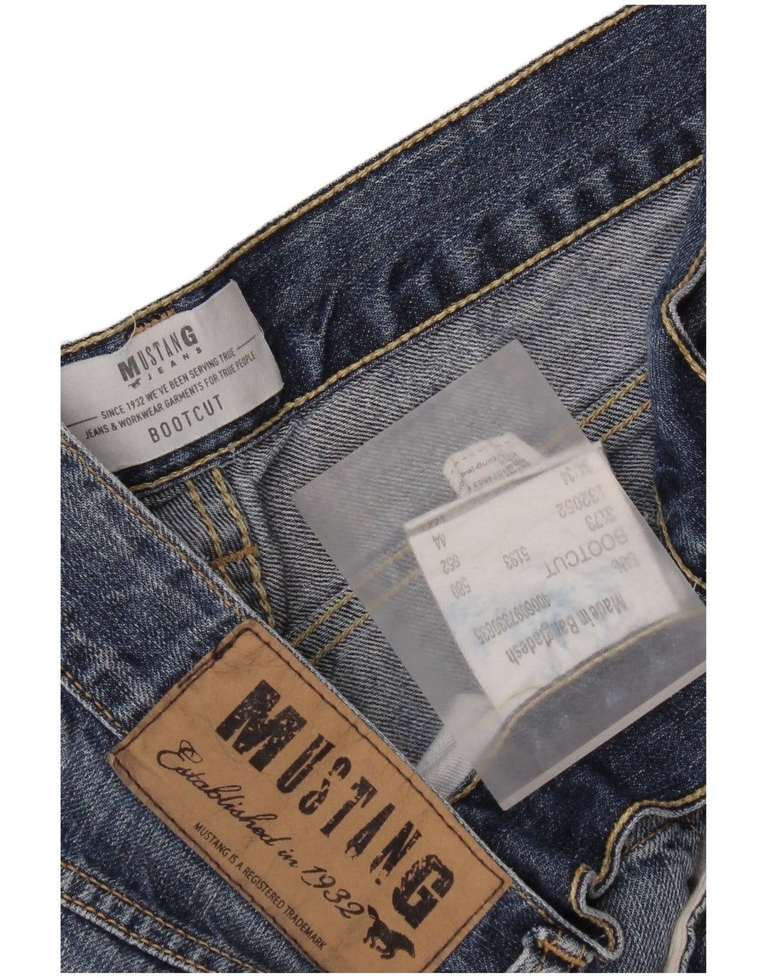 Mustang Jeans Bootcut para hombre W34 L34 Algodón azul