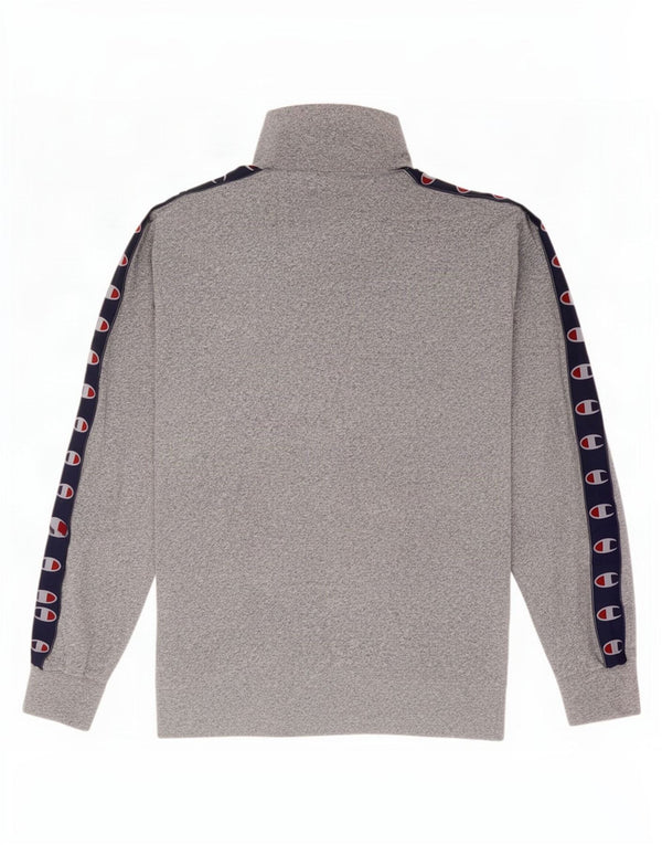 Champion Jersey Con Cuello Con Cremallera Y Estampado Para Hombre De Algodón Moteado Azul Grande