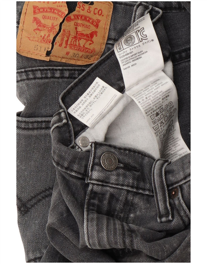 Levi's Mujer 511 Slim Jeans W30 L28 Algodón Gris