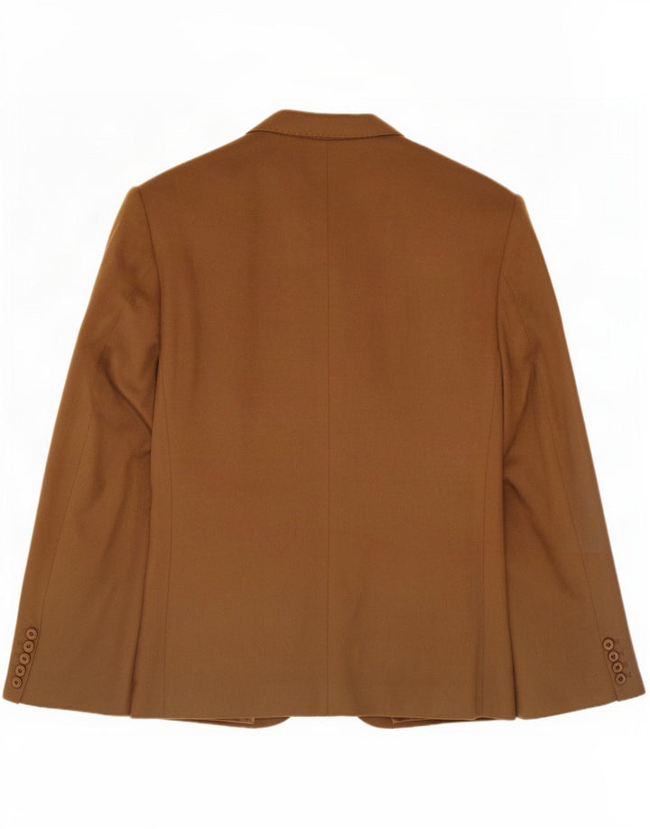 Chaqueta tipo blazer de 2 botones para hombre Elleci UK 40 Large Brown Lambswool