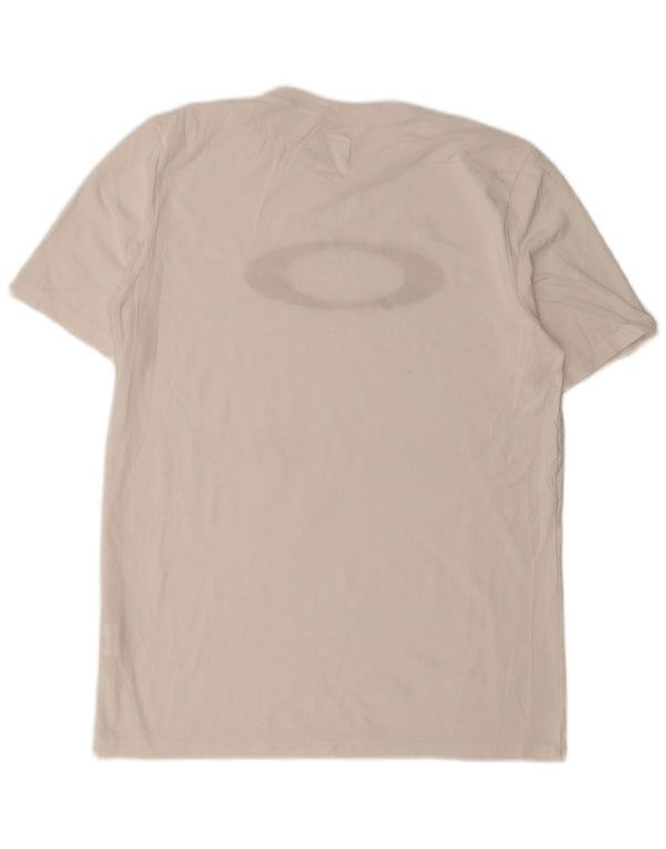 Oakley - Camiseta gráfica para hombre, talla grande, color blanco