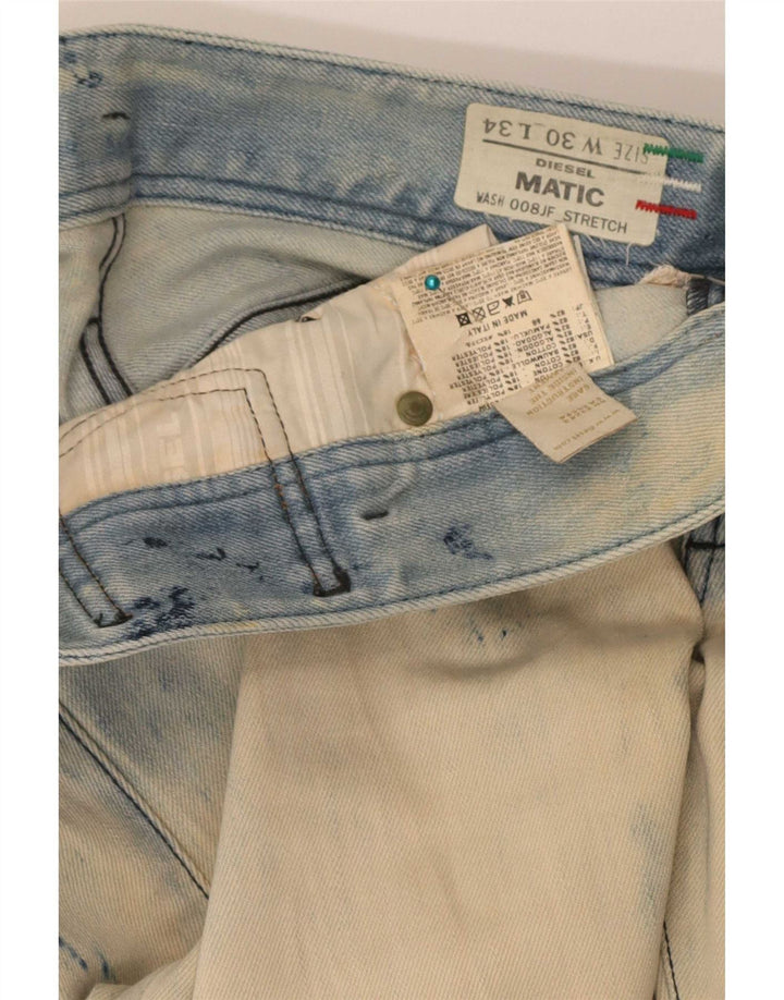 Diesel Mujer Matic Vaqueros Slim Desgastados W30 L34 Algodón Azul