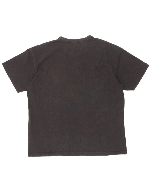 Nike - Camiseta holgada para hombre, talla grande, algodón negro