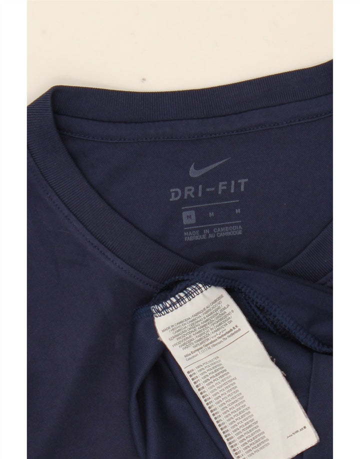 Camiseta NIKE Dri Fit para hombre Top Medium Azul marino Poliéster