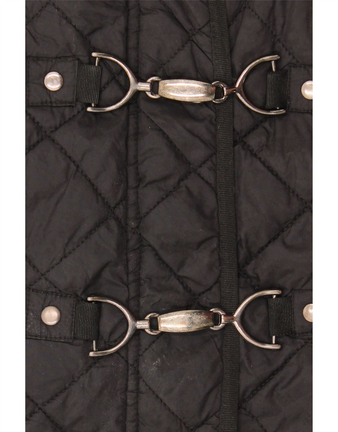 Laura Ashley Chaqueta acolchada para mujer UK 44 Grande Poliamida negra