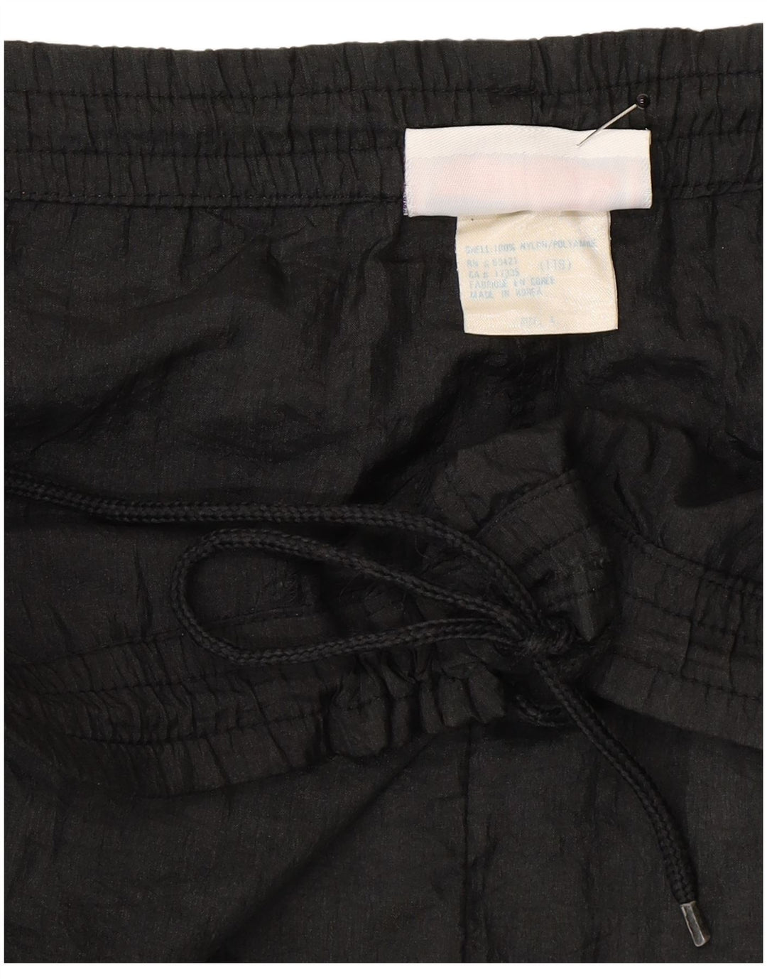 Reebok - Pantalones de chándal para hombre, talla grande, nailon negro