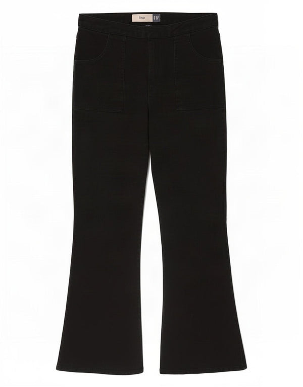 Gap Jeans acampanados de cintura alta para mujer US 16 2XL W34 L31 Algodón negro